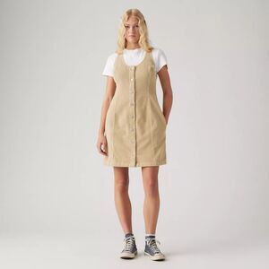 Levi's | NWT Tuli Corduroy Mini Dress in Tan 100% Cotton | XXL Slim Fit